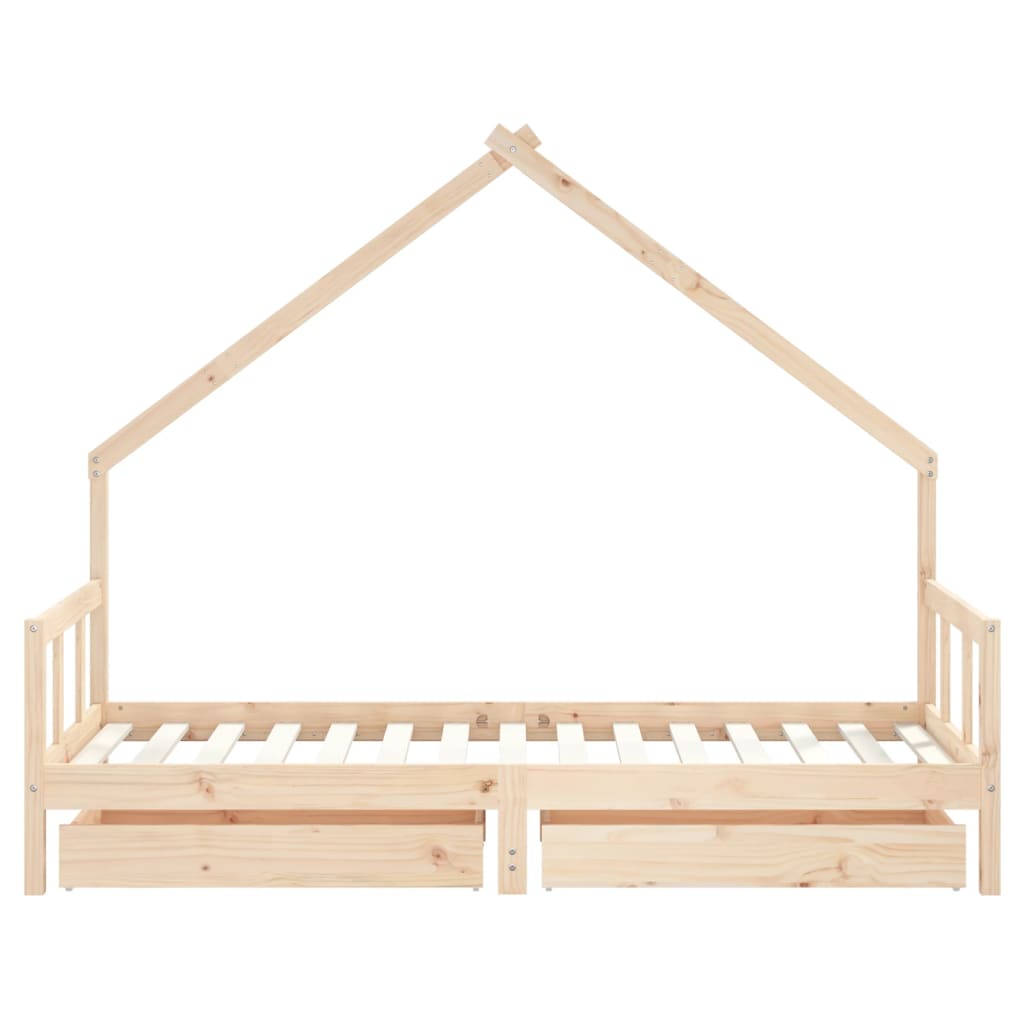 8720845445676_g_en_hd_3 vidaXL Kids Bed Frame with Drawers 90x190 cm Solid Wood Pine - Image 5