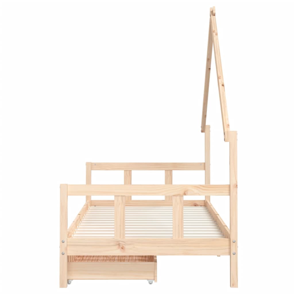8720845445676_g_en_hd_4 vidaXL Kids Bed Frame with Drawers 90x190 cm Solid Wood Pine - Image 6