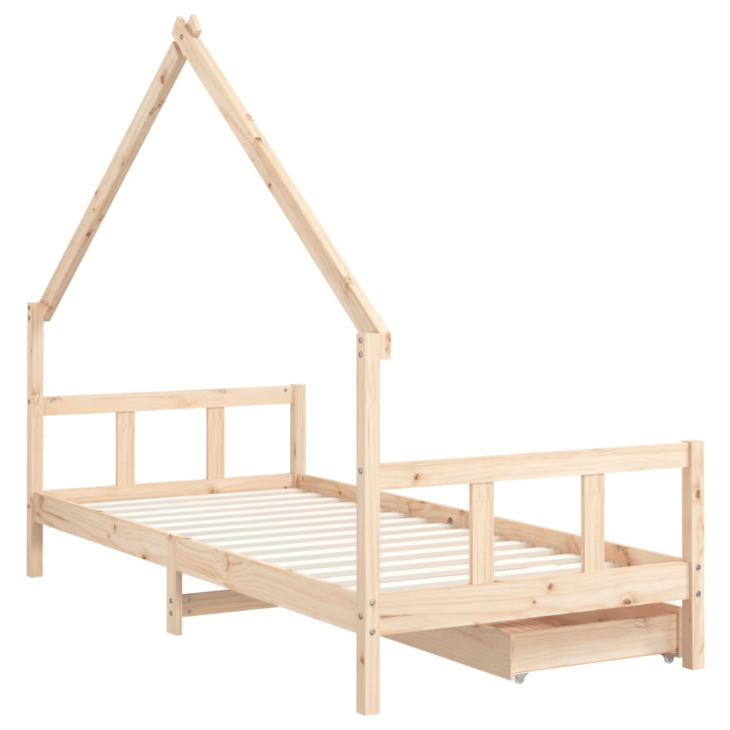 8720845445676_g_en_hd_5 vidaXL Kids Bed Frame with Drawers 90x190 cm Solid Wood Pine - Image 7