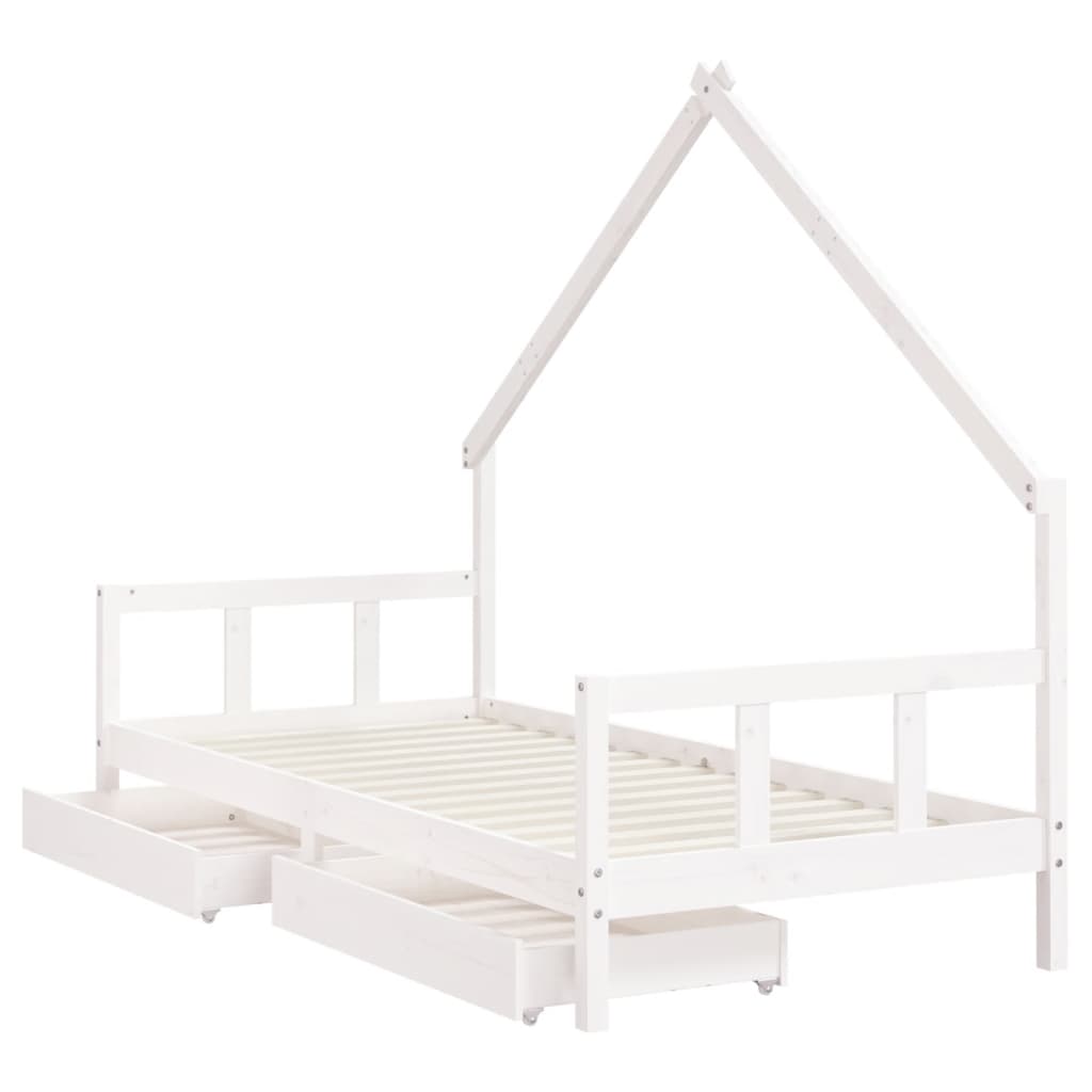 8720845445683_g_en_hd_2 vidaXL Kids Bed Frame with Drawers White 90x190 cm Solid Wood Pine - Image 4