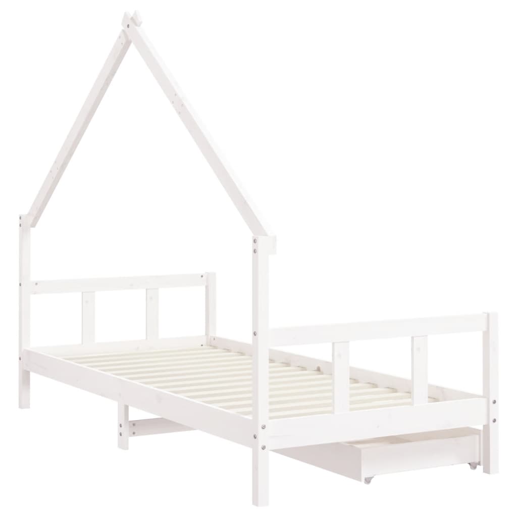 8720845445683_g_en_hd_5 vidaXL Kids Bed Frame with Drawers White 90x190 cm Solid Wood Pine - Image 7