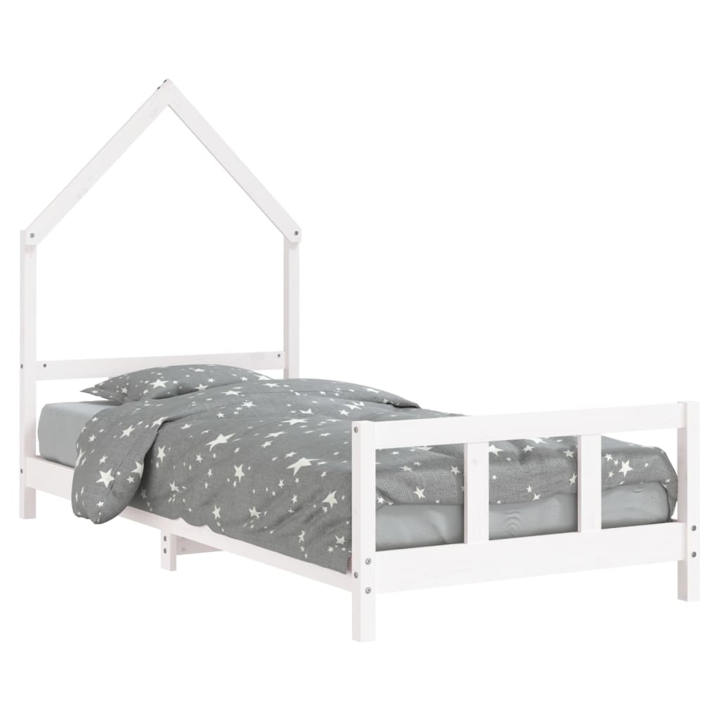8720845445836_a_en_hd_1 vidaXL Kids Bed Frame White 92x187 cm Single Solid Wood Pine - Image 2