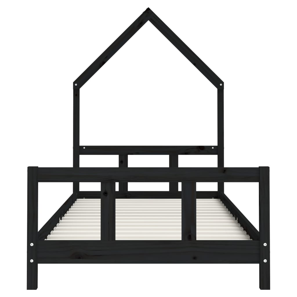 8720845445843_g_en_hd_2 vidaXL Kids Bed Frame Black 92x187 cm Single Solid Wood Pine - Image 4