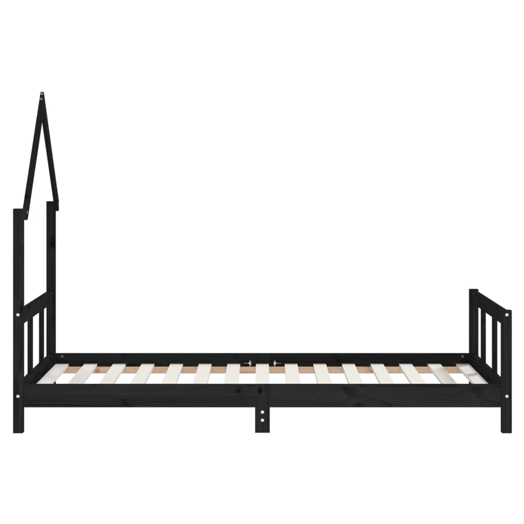 8720845445843_g_en_hd_3 vidaXL Kids Bed Frame Black 92x187 cm Single Solid Wood Pine - Image 5