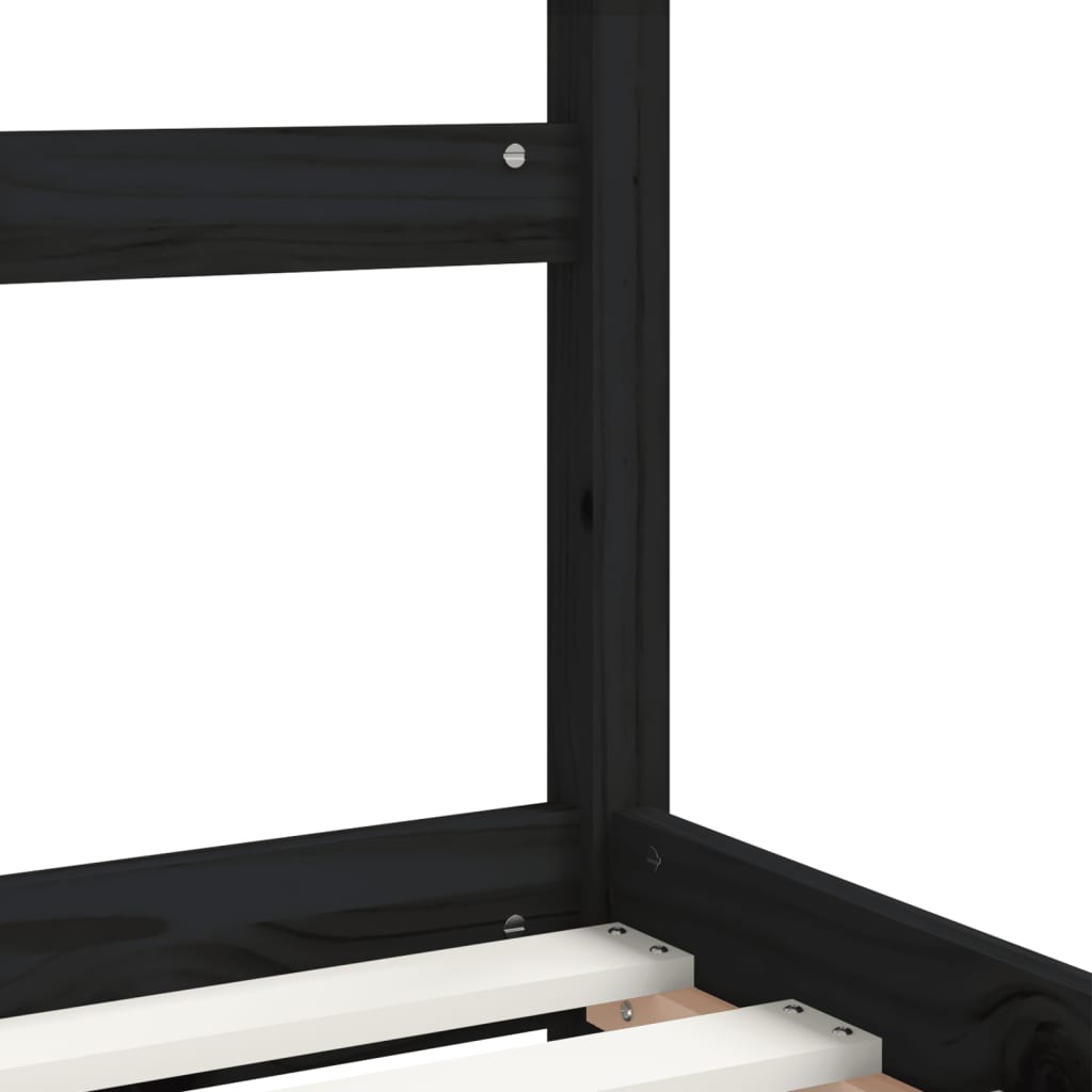 8720845445843_g_en_hd_5 vidaXL Kids Bed Frame Black 92x187 cm Single Solid Wood Pine - Image 7