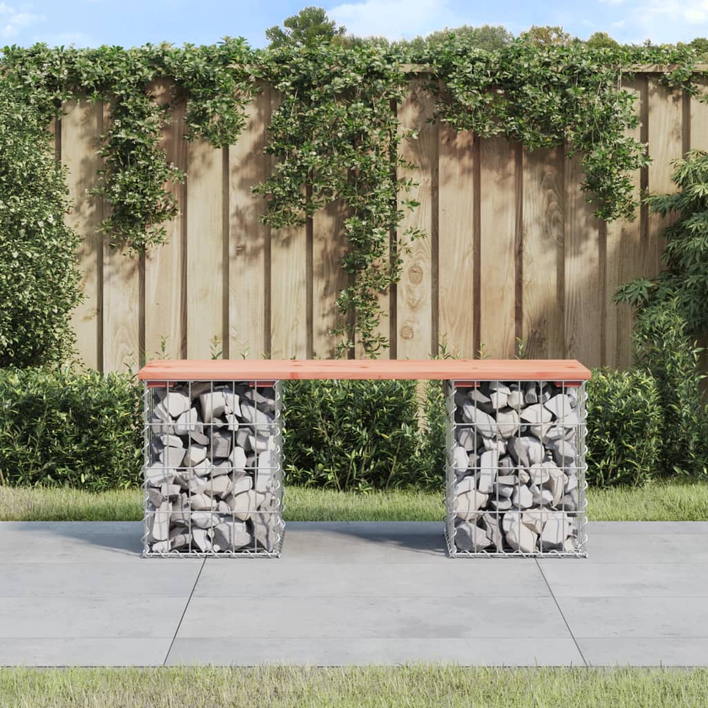 8720845445959_m_en_hd_1 vidaXL Garden Bench Gabion Design 103x31x42 cm Solid Wood Douglas - Image 1