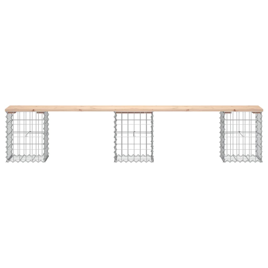 8720845445973_g_en_hd_1 vidaXL Garden Bench Gabion Design 203x31x42 cm Solid Wood Pine - Image 3