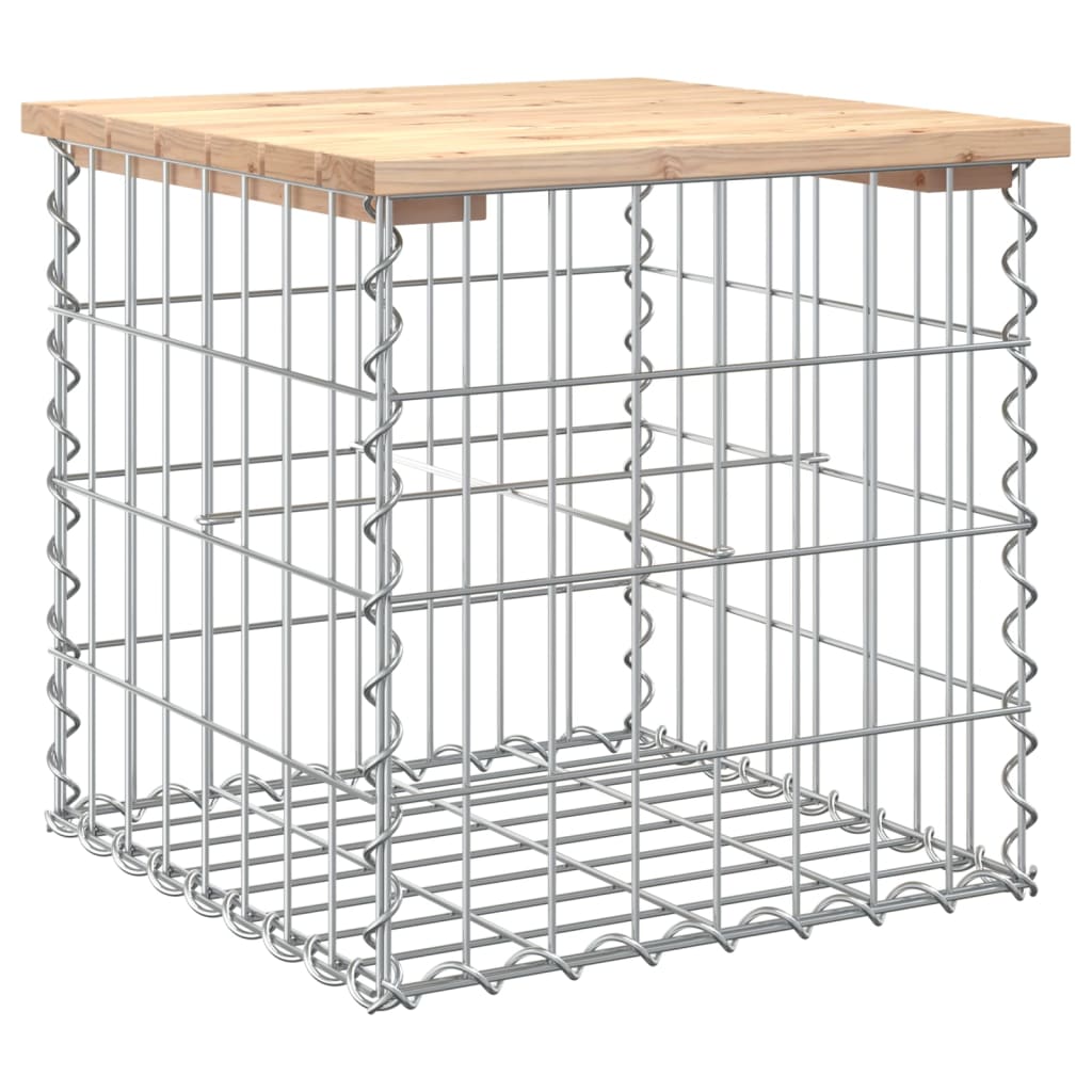 8720845446000_a_en_hd_1 vidaXL Garden Bench Gabion Design 43x44x42 cm Solid Wood Pine - Image 2