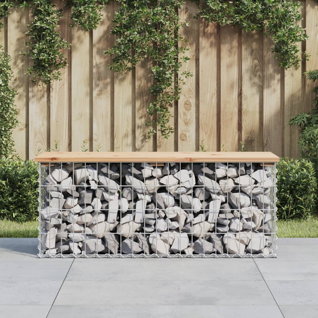 8720845446154_m_en_hd_1 vidaXL Garden Bench Gabion Design 103x31.5x42 cm Solid Wood Pine - Image 1