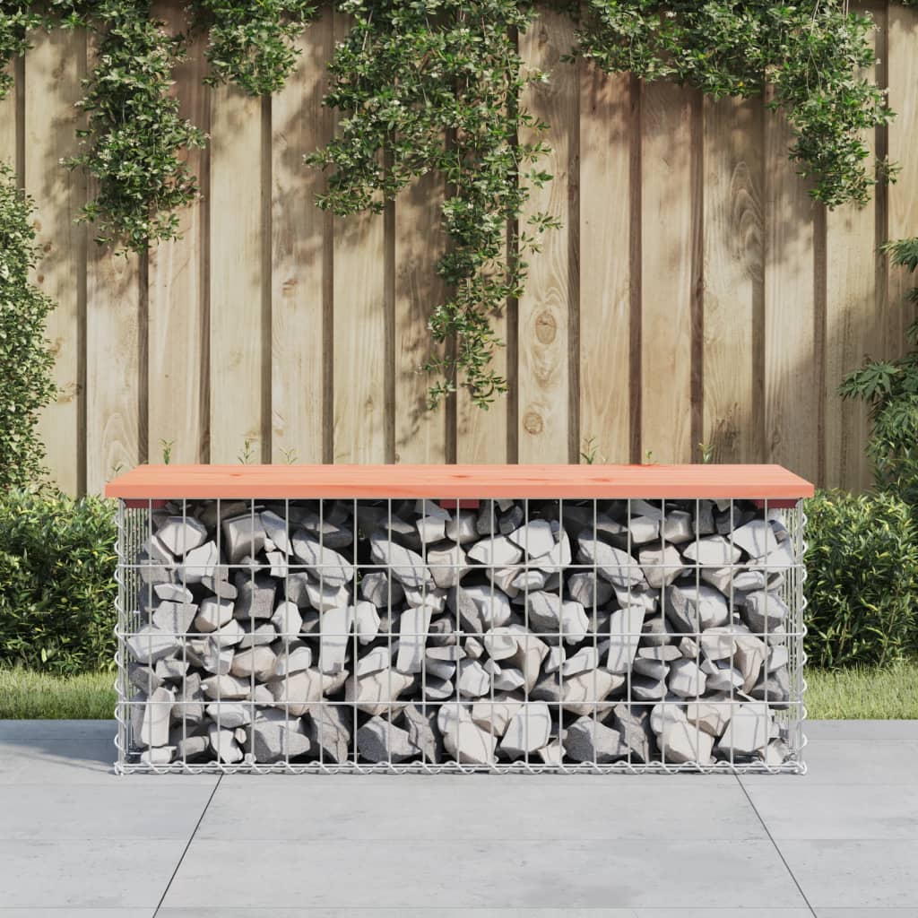 8720845446253_m_en_hd_1 vidaXL Garden Bench Gabion Design 103x44x42 cm Solid Wood Douglas - Image 1
