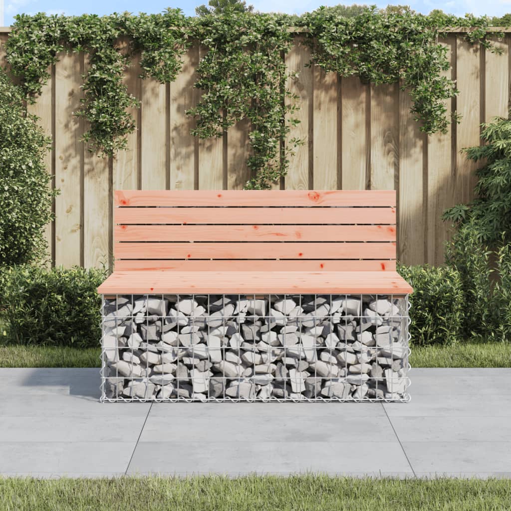 8720845446406_m_en_hd_1 vidaXL Garden Bench Gabion Design 103x70x65 cm Solid Wood Douglas - Image 1