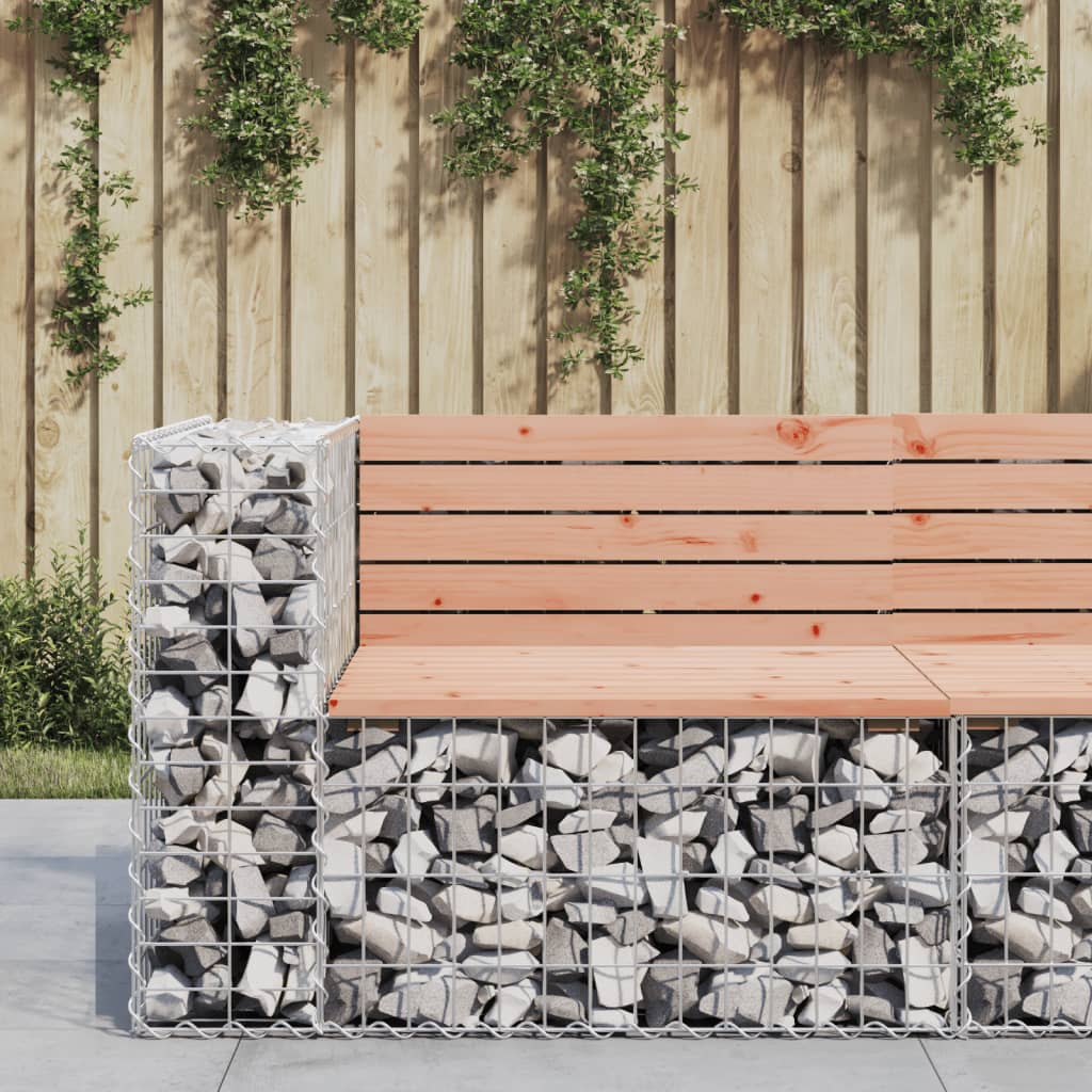 8720845446468_m_en_hd_1 vidaXL Garden Bench Gabion Design 92x71x65.5 cm Solid Wood Douglas - Image 1