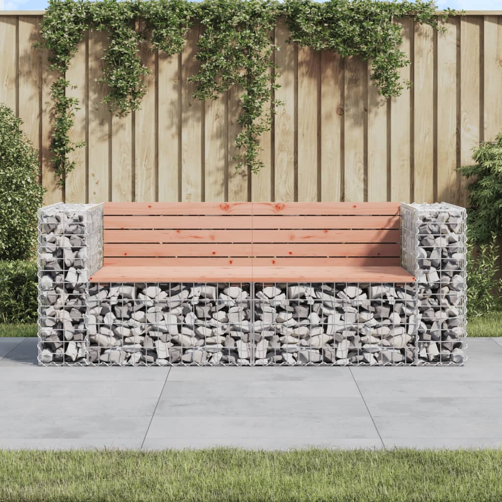 8720845453275_m_en_hd_1 vidaXL Garden Bench Gabion Design 184x71x65.5 cm Solid Wood Douglas - Image 1