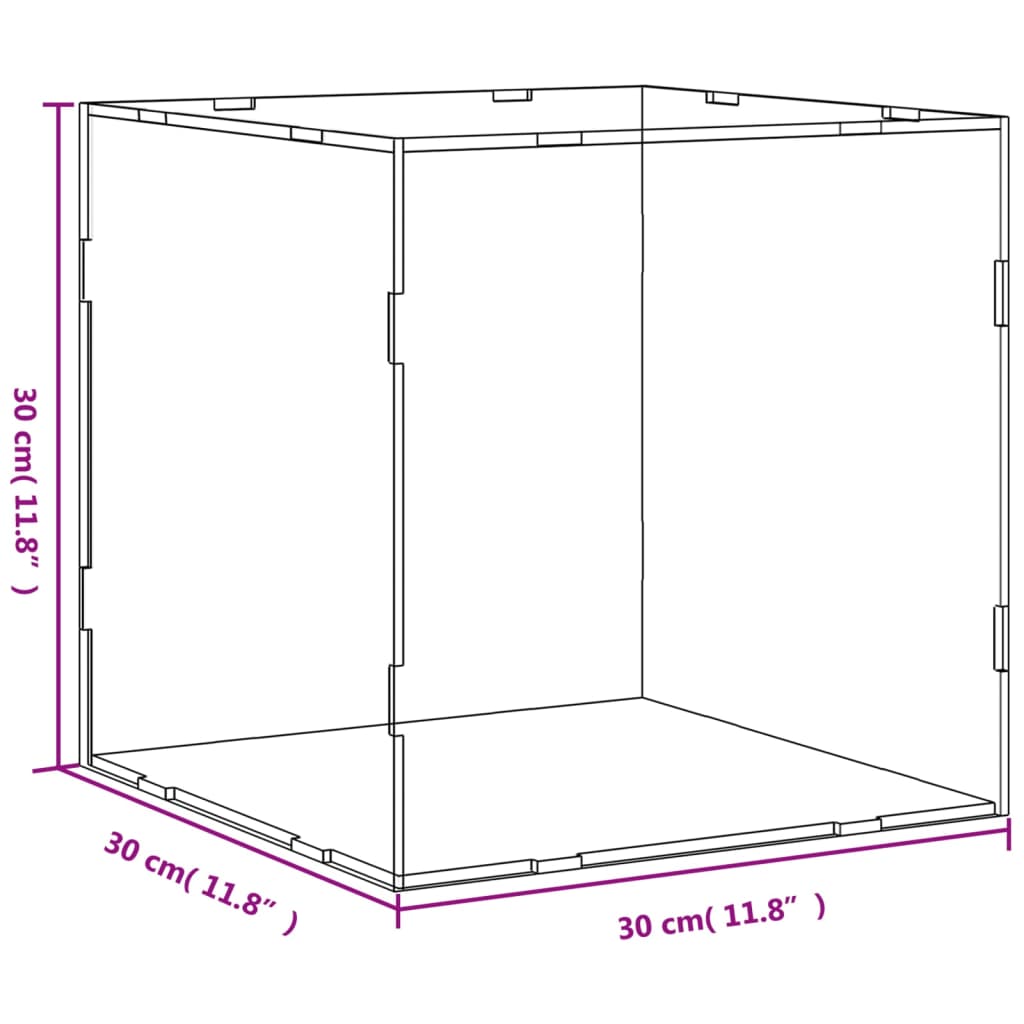8720845455033_g_en_hd_4 vidaXL Display Box Transparent 30x30x30 cm Acrylic - Image 6