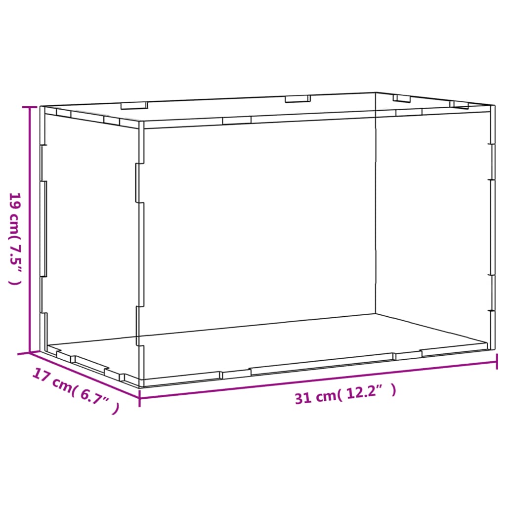8720845455040_g_en_hd_4 vidaXL Display Box Transparent 31x17x19 cm Acrylic - Image 6