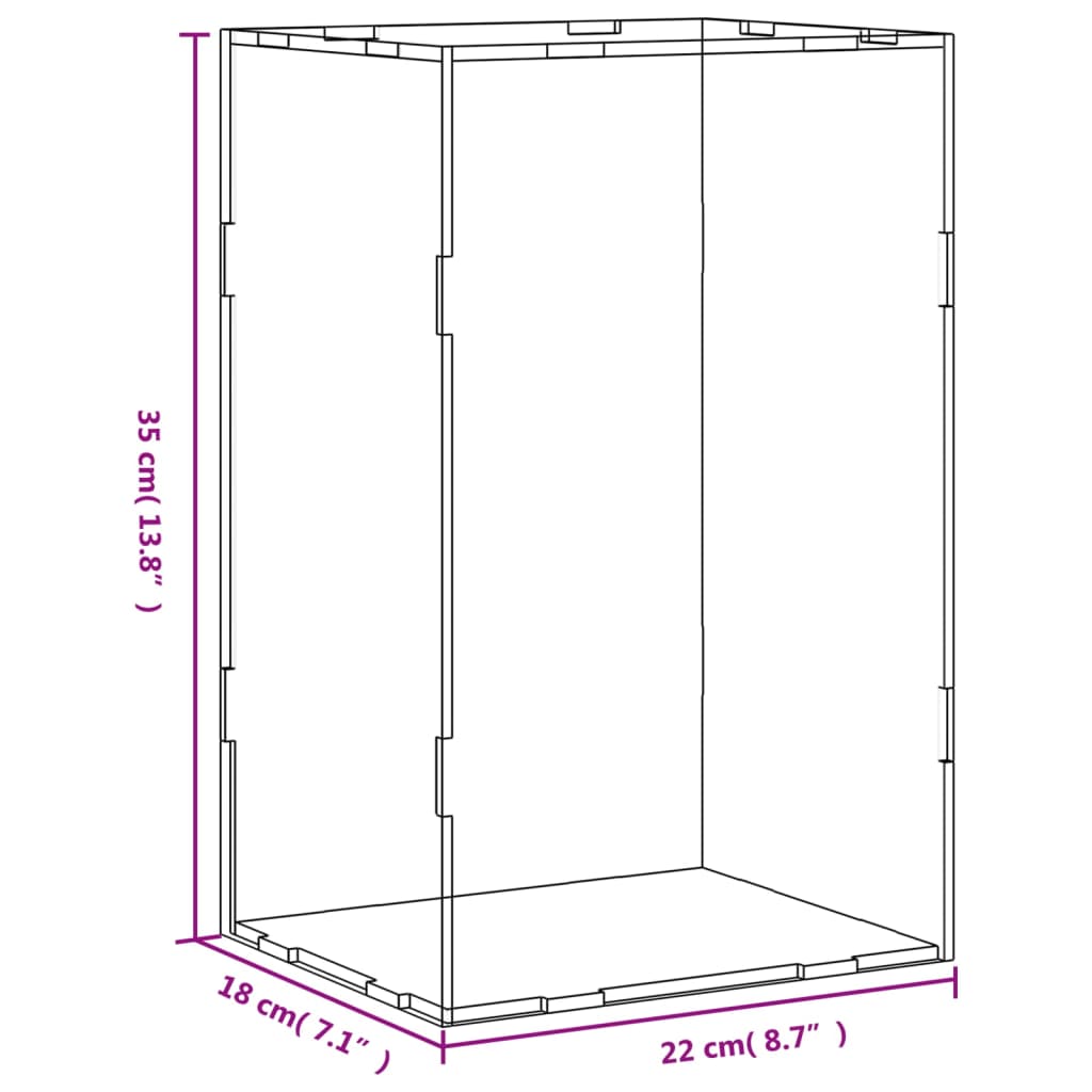 8720845455057_g_en_hd_4 vidaXL Display Box Transparent 22x18x35 cm Acrylic - Image 6
