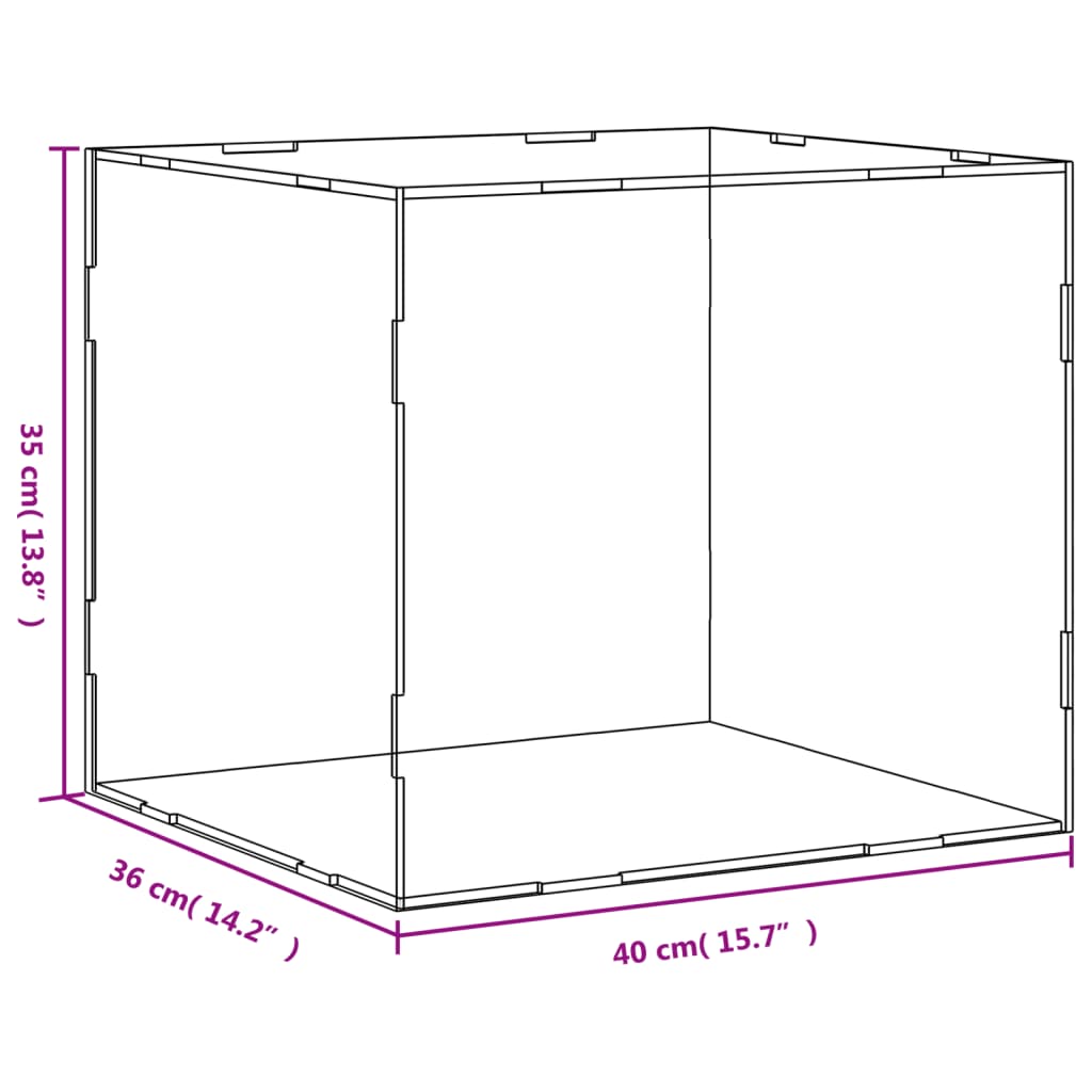 8720845455064_g_en_hd_4 vidaXL Display Box Transparent 40x36x35 cm Acrylic - Image 6