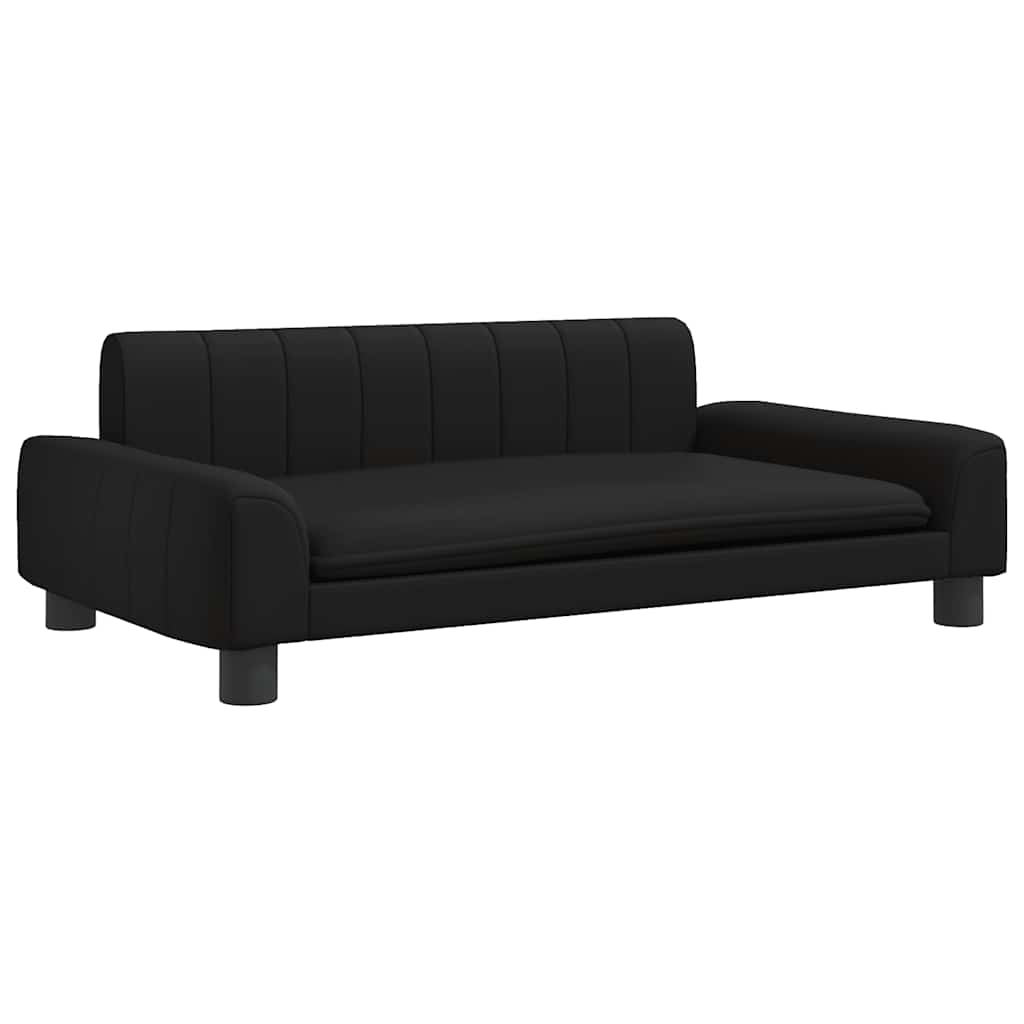 8720845455767_a_en_hd_1 vidaXL Kids Sofa Black 90x53x30 cm Faux Leather - Image 2