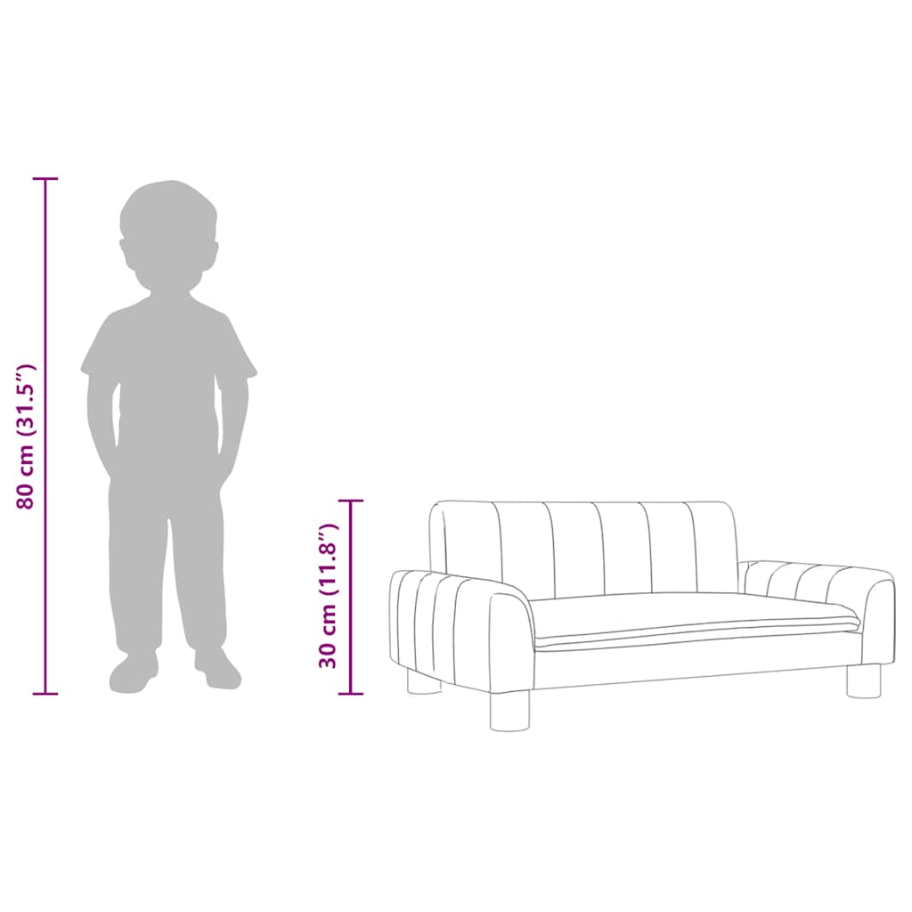 8720845455835_g_en_hd_6 vidaXL Kids Sofa Dark Grey 70x45x30 cm Fabric - Image 8