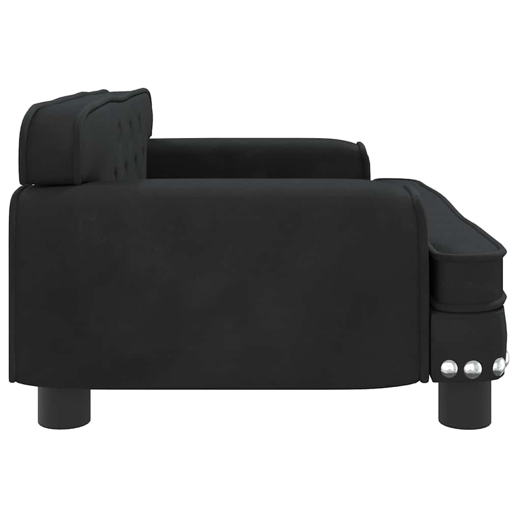 8720845456108_g_en_hd_2 vidaXL Kids Sofa Black 70x45x30 cm Velvet - Image 4