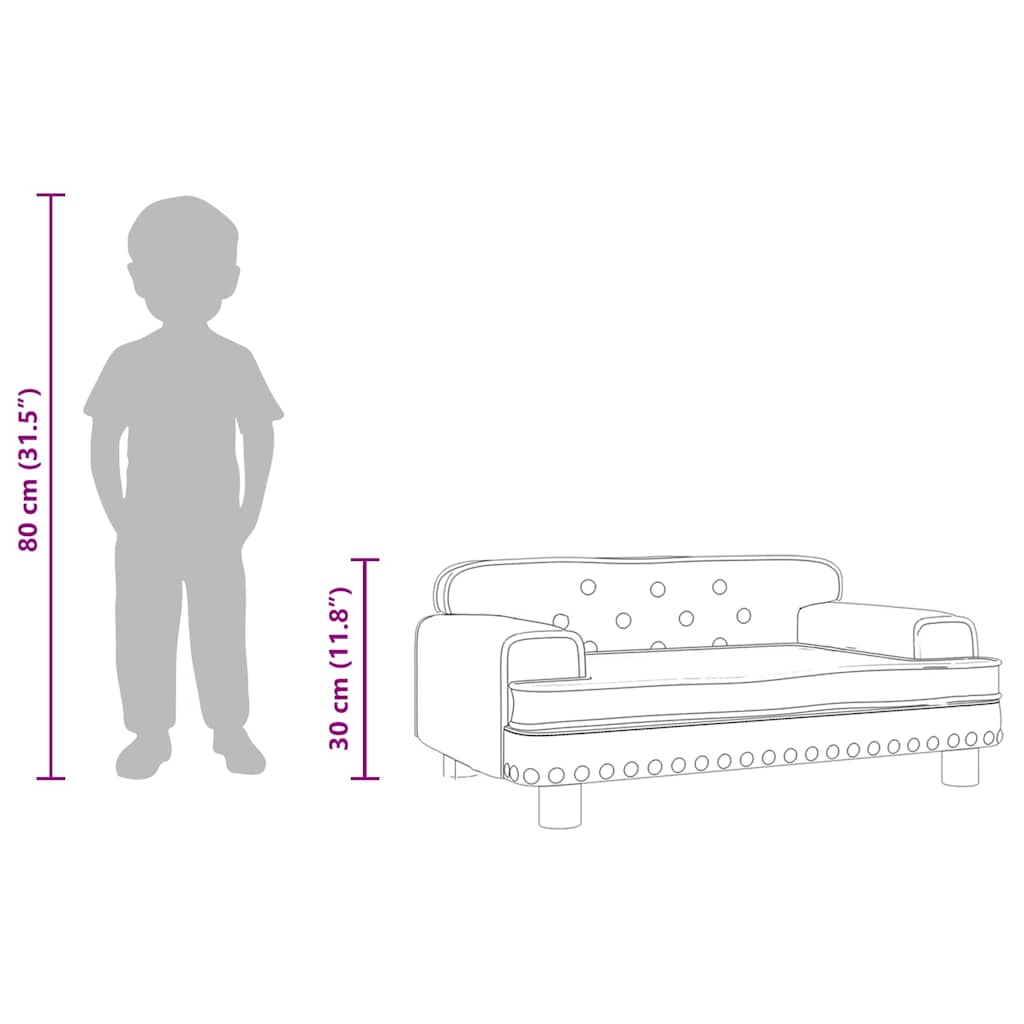 8720845456108_g_en_hd_6 vidaXL Kids Sofa Black 70x45x30 cm Velvet - Image 8