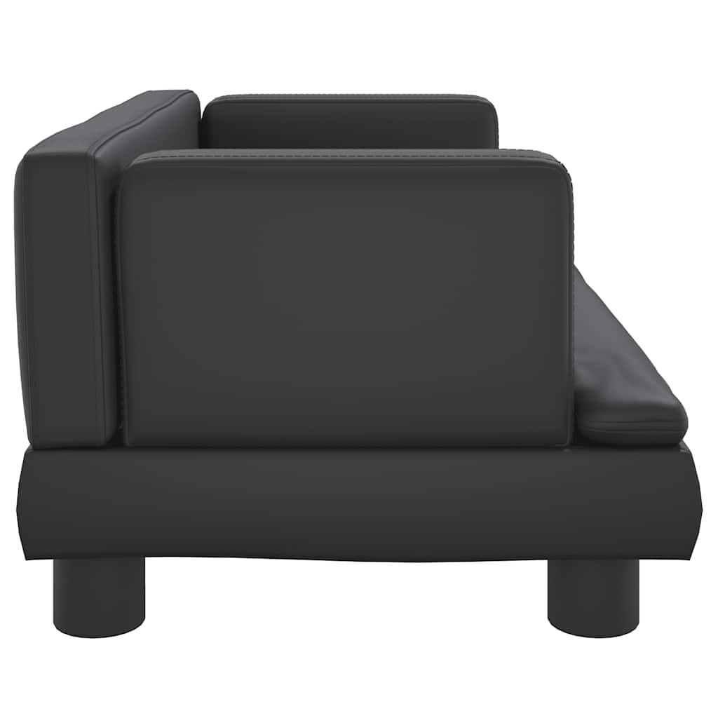 8720845456375_g_en_hd_2 vidaXL Kids Sofa Black 60x40x30 cm Faux Leather - Image 4
