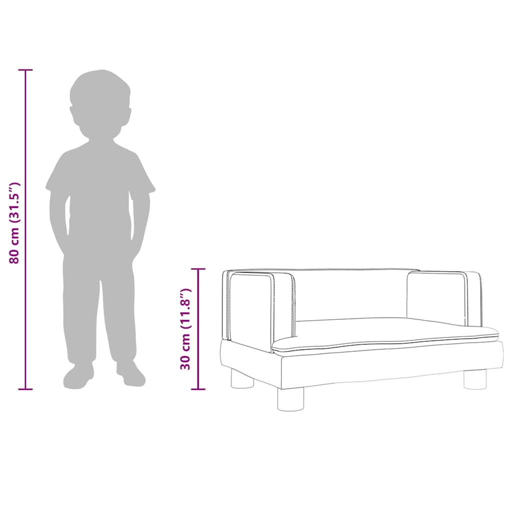 8720845456375_g_en_hd_6 vidaXL Kids Sofa Black 60x40x30 cm Faux Leather - Image 8