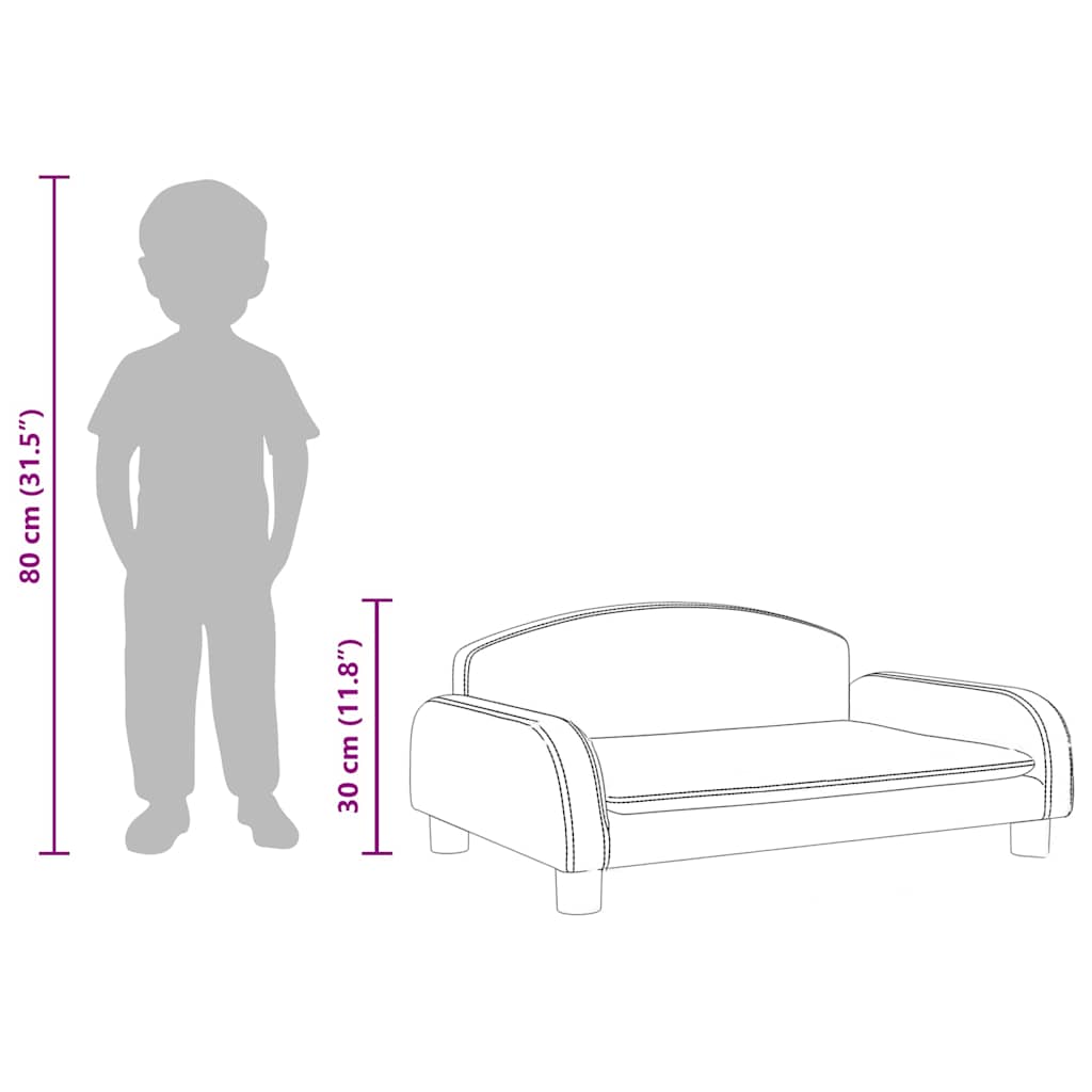 8720845456719_g_en_hd_6 vidaXL Kids Sofa Light Grey 70x45x30 cm Fabric - Image 8