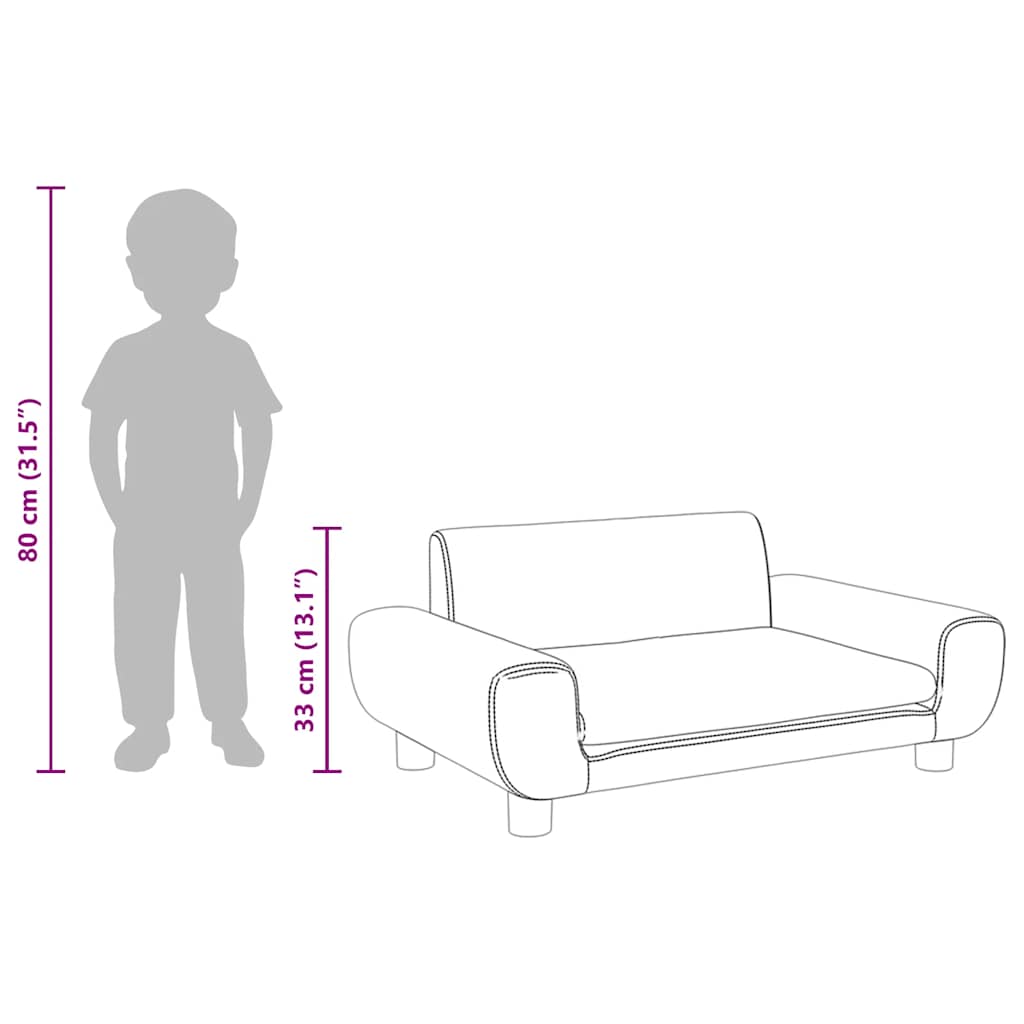 8720845457006_g_en_hd_6 vidaXL Kids Sofa Light Grey 70x45x33 cm Velvet - Image 8