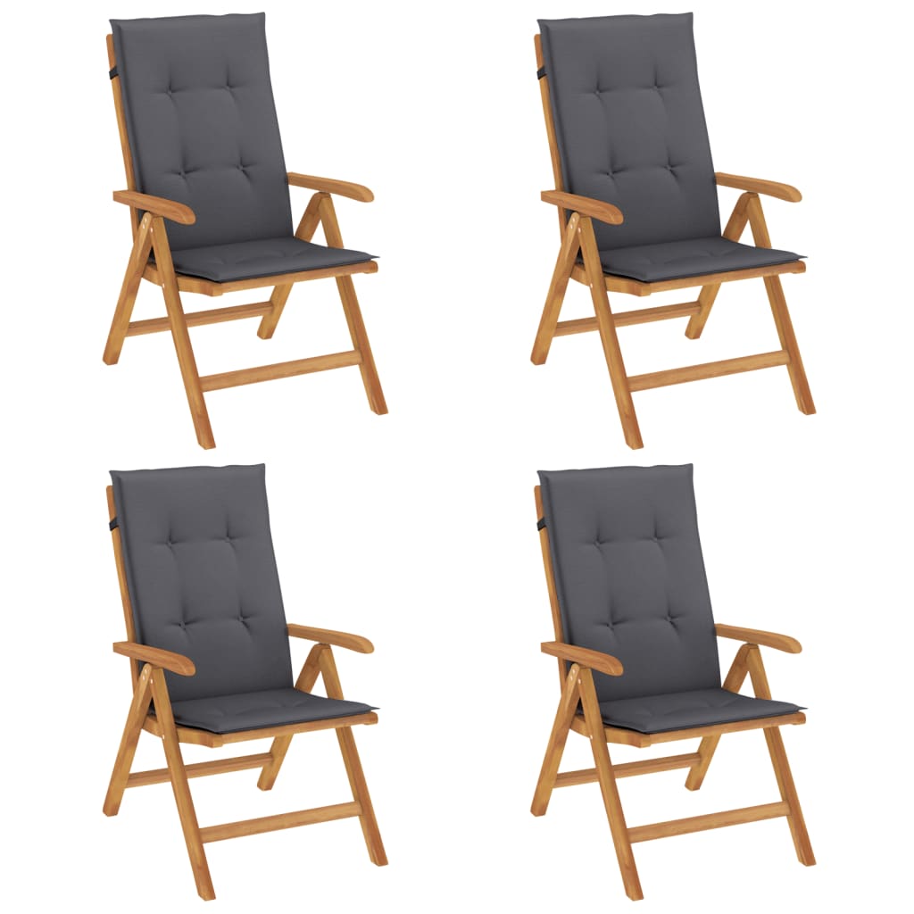 8720845458287_a_en_hd_1 vidaXL Reclining Garden Chairs with Cushions 4 pcs Solid Wood Teak - Image 2