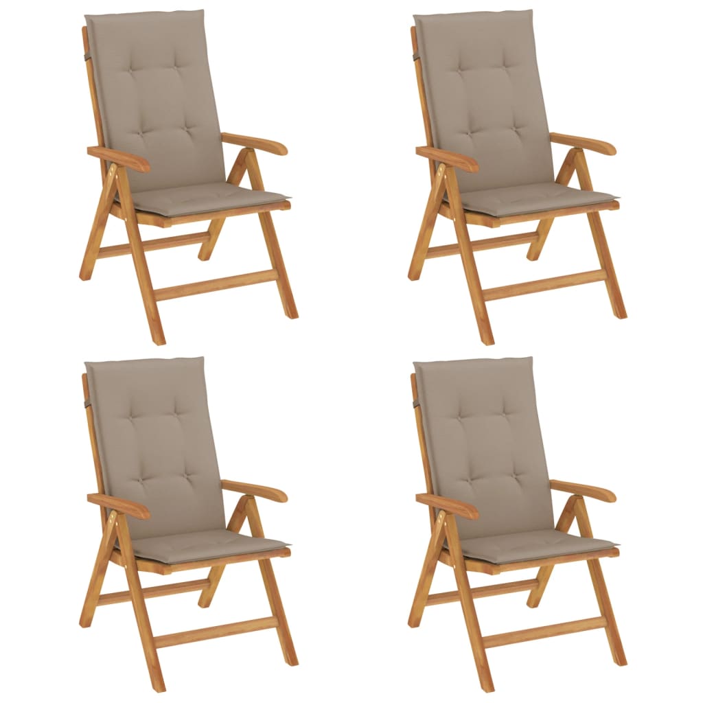 8720845458362_a_en_hd_1 vidaXL Reclining Garden Chairs with Cushions 4 pcs Solid Wood Teak - Image 2