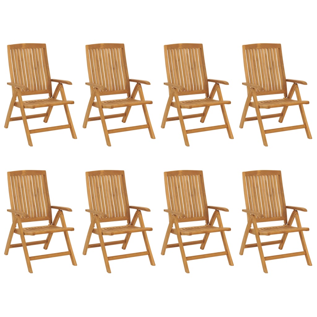 8720845458898_g_en_hd_1 vidaXL Reclining Garden Chairs with Cushions 8 pcs Solid Wood Teak - Image 3