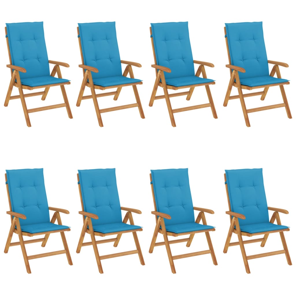 8720845458928_a_en_hd_1 vidaXL Reclining Garden Chairs with Cushions 8 pcs Solid Wood Teak - Image 2
