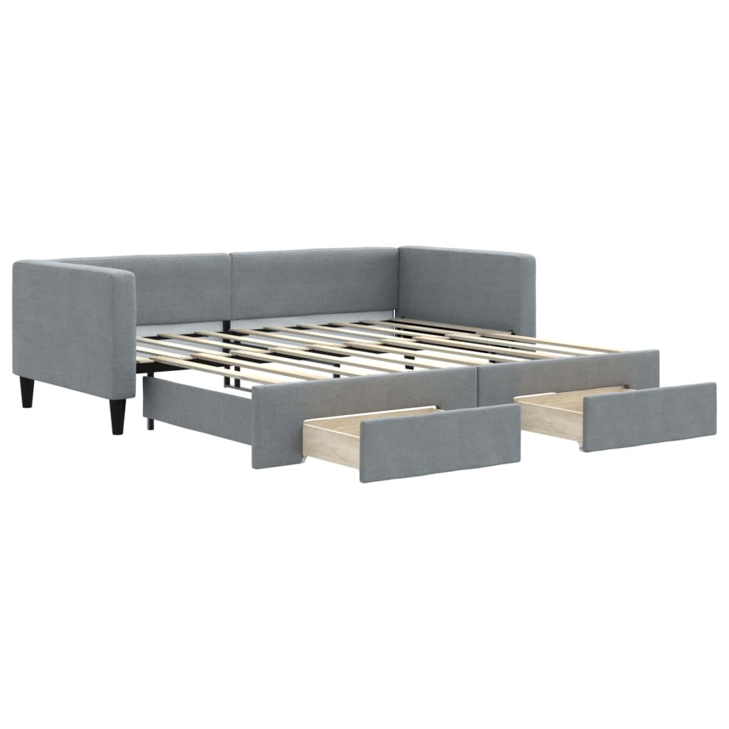 8720845459987_a_en_hd_1 vidaXL Daybed with Trundle&Drawers without Mattress Light Grey 90x190 cm - Image 2