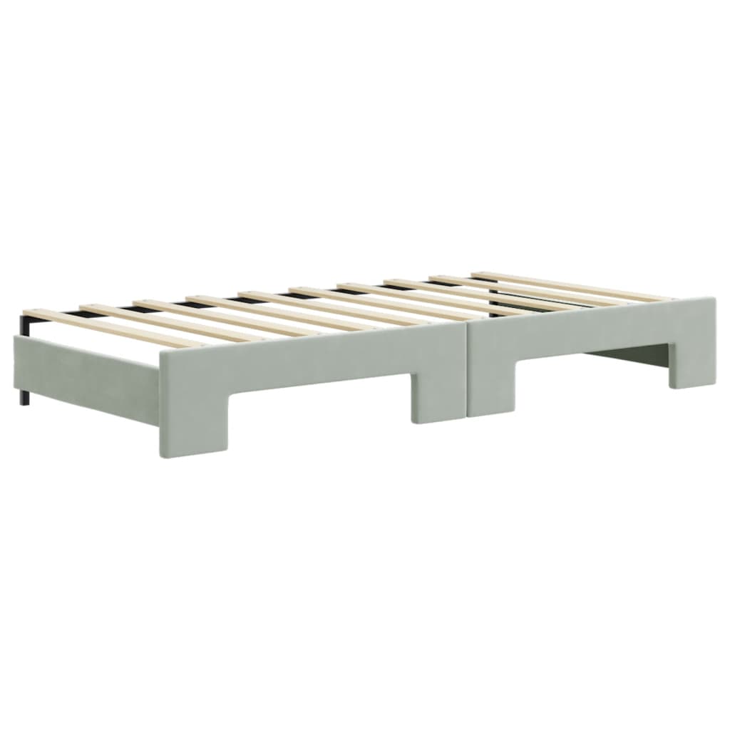 8720845461263_g_en_hd_6 vidaXL Daybed with Trundle&Drawers without Mattress Light Grey 90x190 cm - Image 8