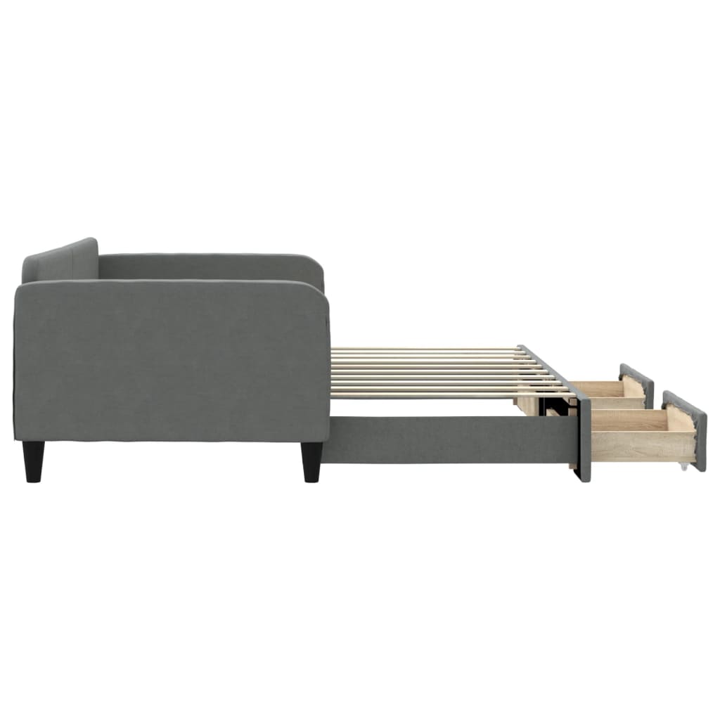 8720845462376_g_en_hd_2 vidaXL Daybed with Trundle&Drawers without Mattress Dark Grey 90x190 cm - Image 4