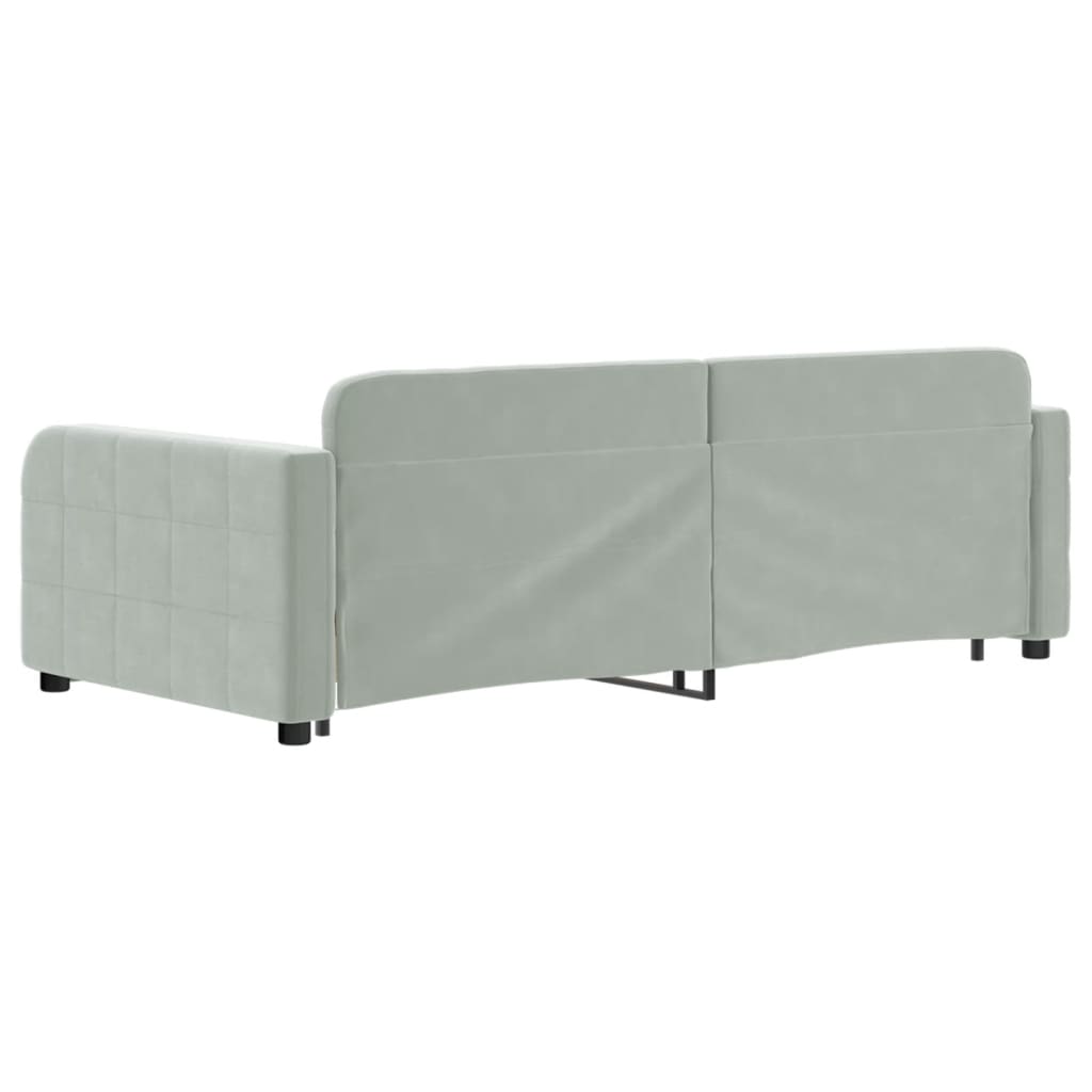 8720845463649_g_en_hd_3 vidaXL Daybed with Trundle&Drawers without Mattress Light Grey 90x190 cm - Image 5