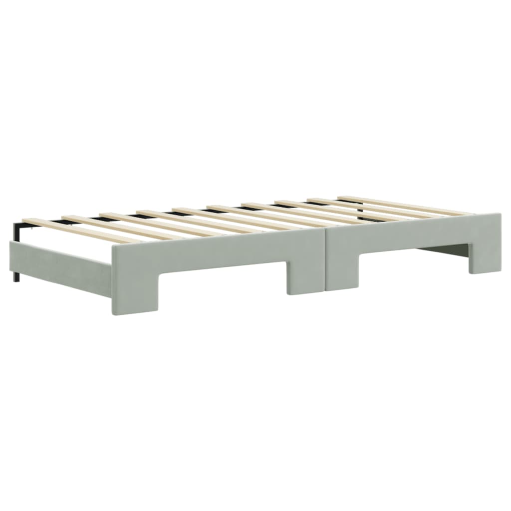 8720845463649_g_en_hd_6 vidaXL Daybed with Trundle&Drawers without Mattress Light Grey 90x190 cm - Image 8