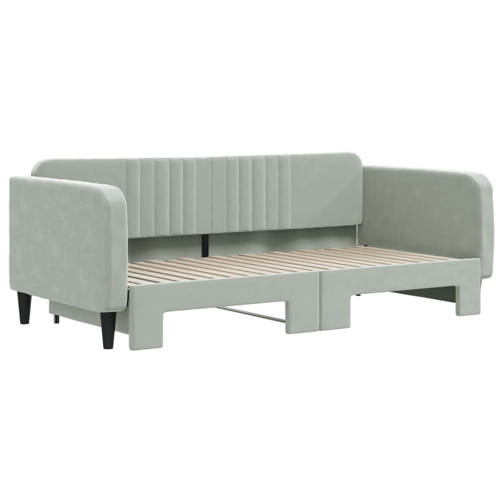 8720845464509_g_en_hd_1 vidaXL Daybed with Trundle without Mattress Light Grey 90x190 cm - Image 3
