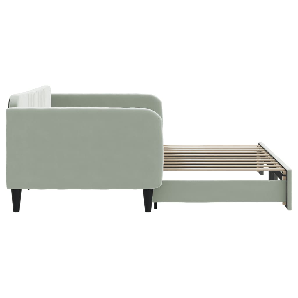 8720845464509_g_en_hd_2 vidaXL Daybed with Trundle without Mattress Light Grey 90x190 cm - Image 4