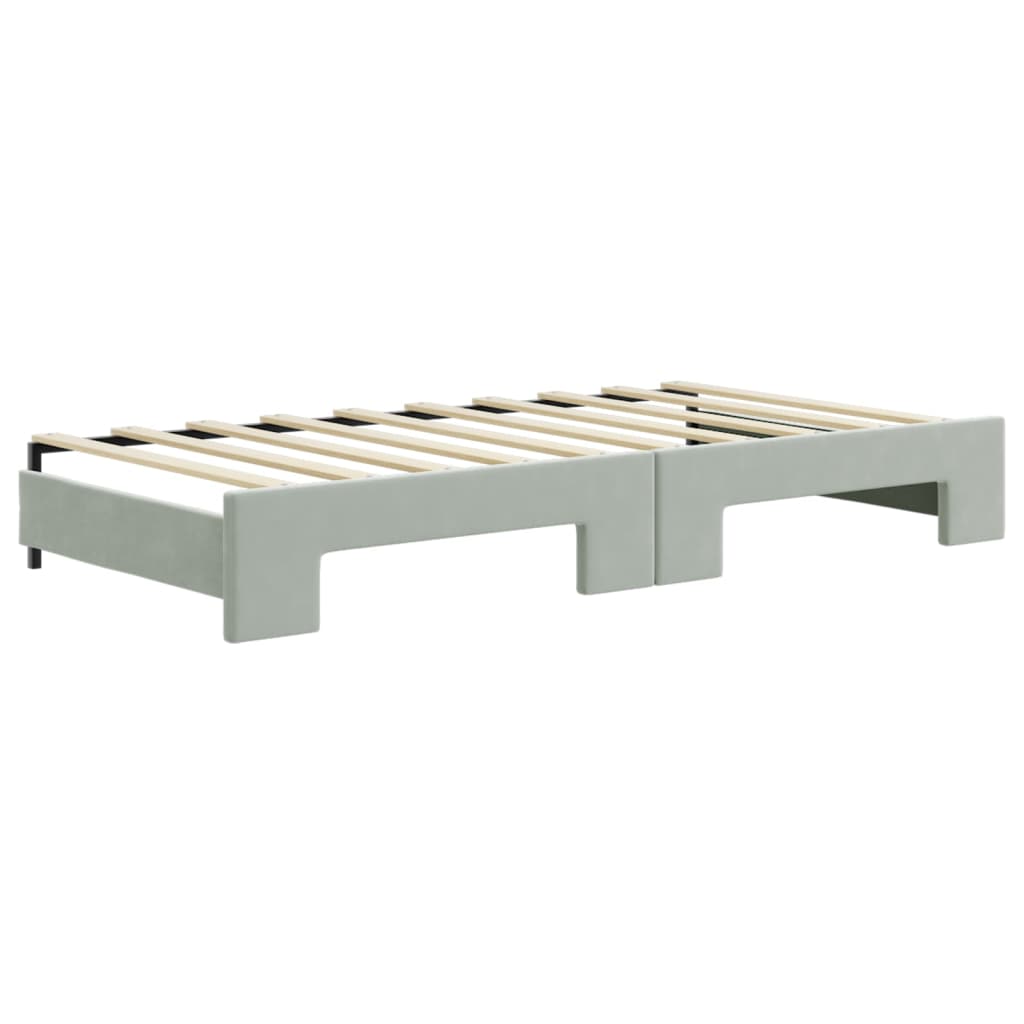 8720845464981_g_en_hd_6 vidaXL Daybed with Trundle&Drawers without Mattress Light Grey 90x190 cm - Image 8