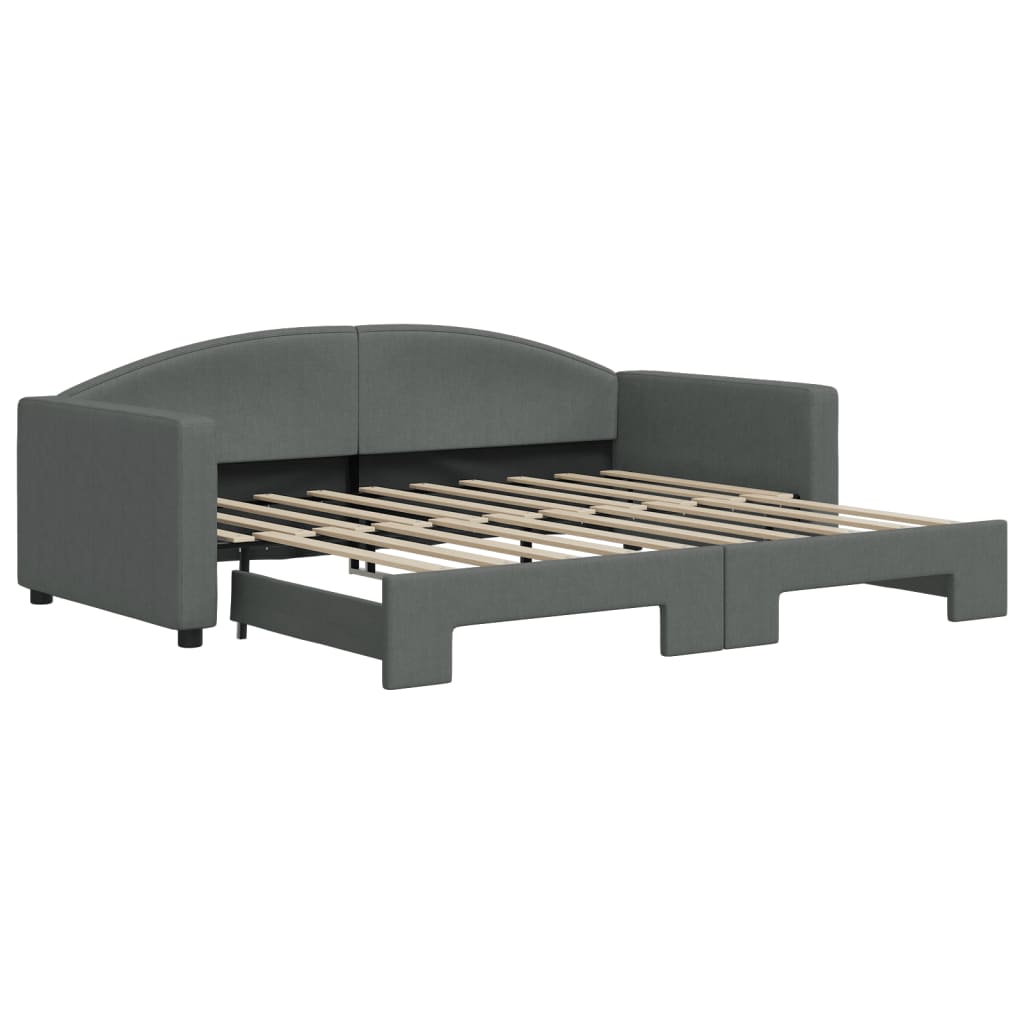 8720845465735_a_en_hd_1 vidaXL Daybed with Trundle without Mattress Dark Grey 90x190 cm - Image 2