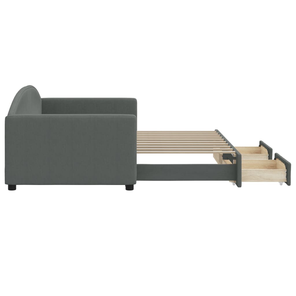 8720845466091_g_en_hd_2 vidaXL Daybed with Trundle&Drawers without Mattress Dark Grey 90x190 cm - Image 4