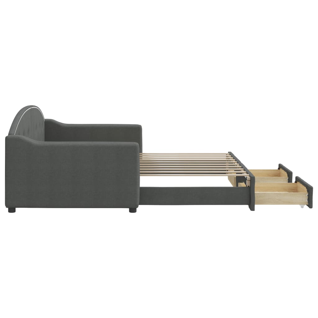 8720845469511_g_en_hd_2 vidaXL Daybed with Trundle&Drawers without Mattress Dark Grey 90x190 cm - Image 4