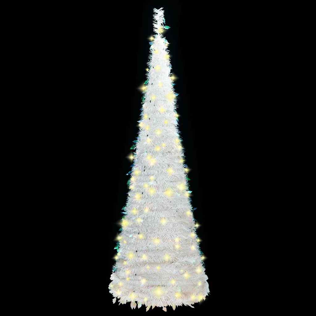 8720845472467_g_en_hd_1 vidaXL Artificial Christmas Tree Pop-up 150 LEDs White 180 cm - Image 2