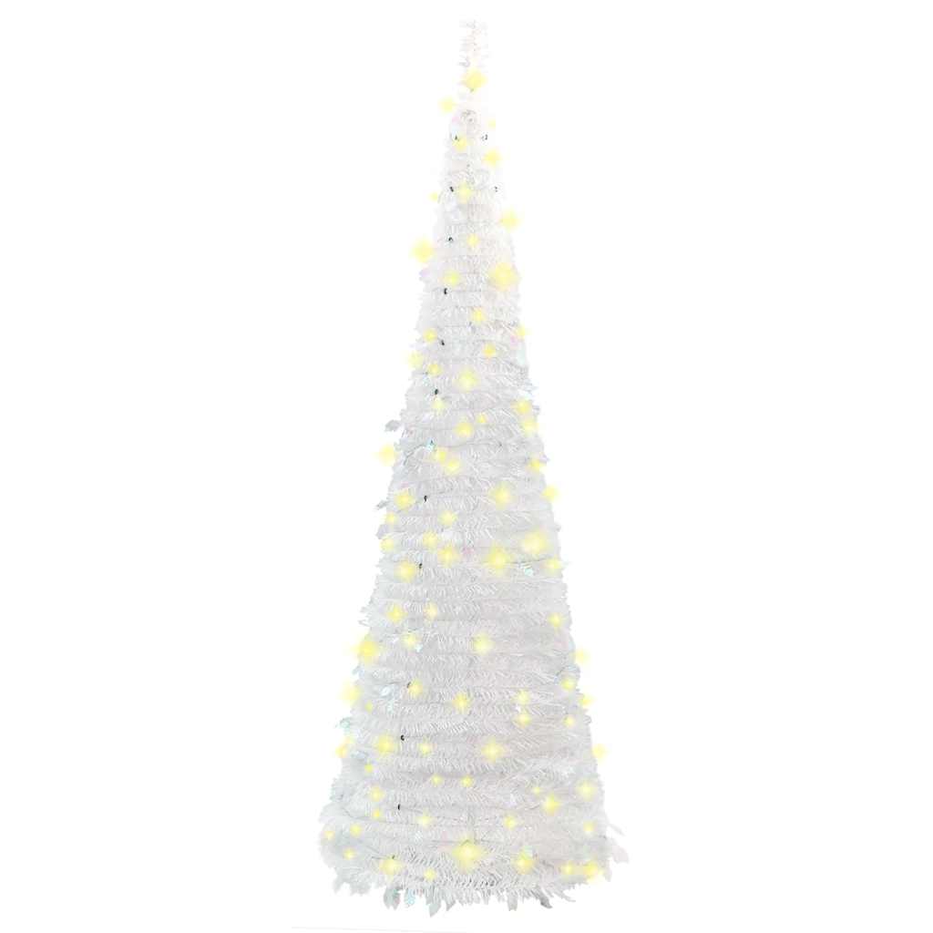 8720845472467_g_en_hd_4 vidaXL Artificial Christmas Tree Pop-up 150 LEDs White 180 cm - Image 5
