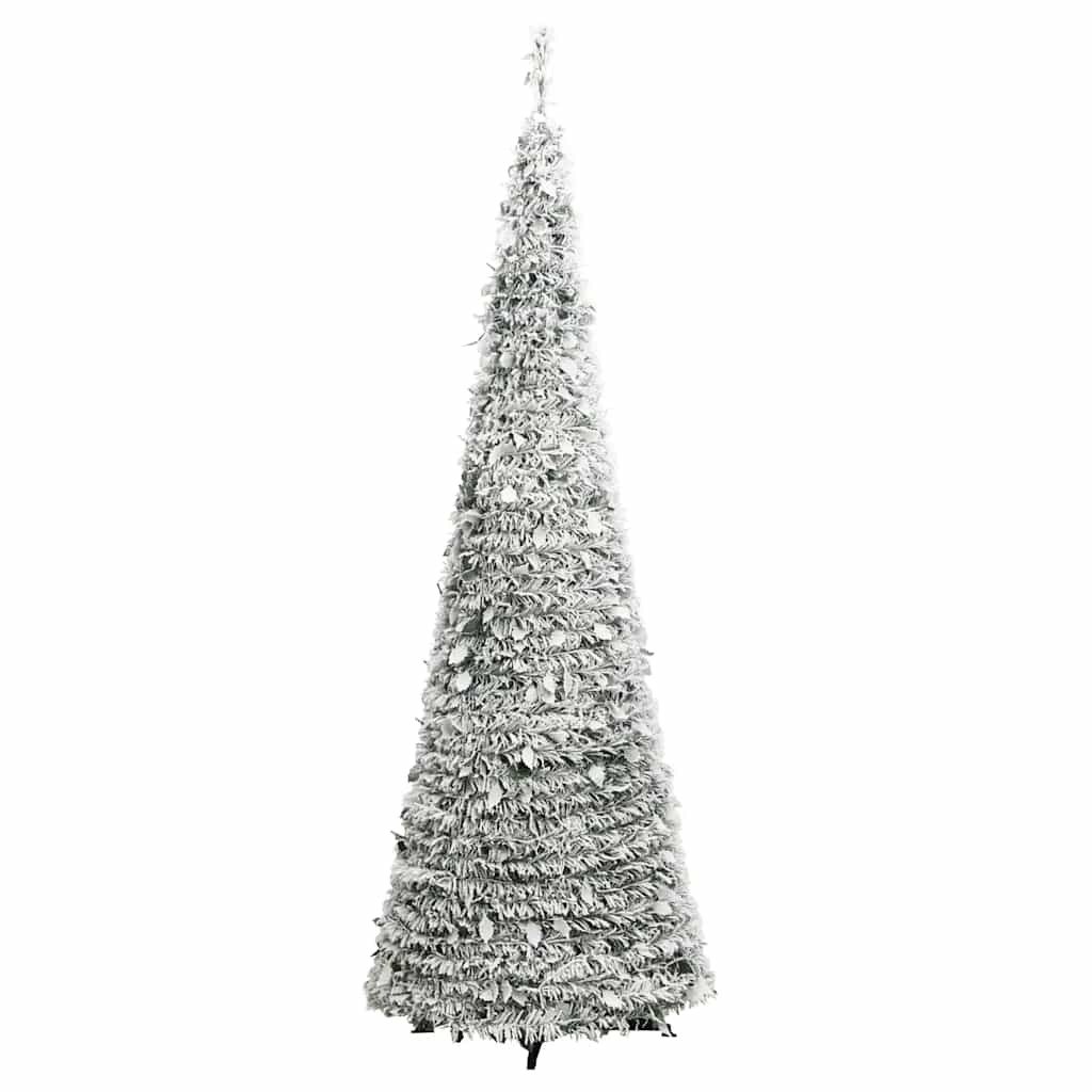 8720845472511_g_en_hd_5 vidaXL Artificial Christmas Tree Pop-up Flocked Snow 200 LEDs 210 cm - Image 6