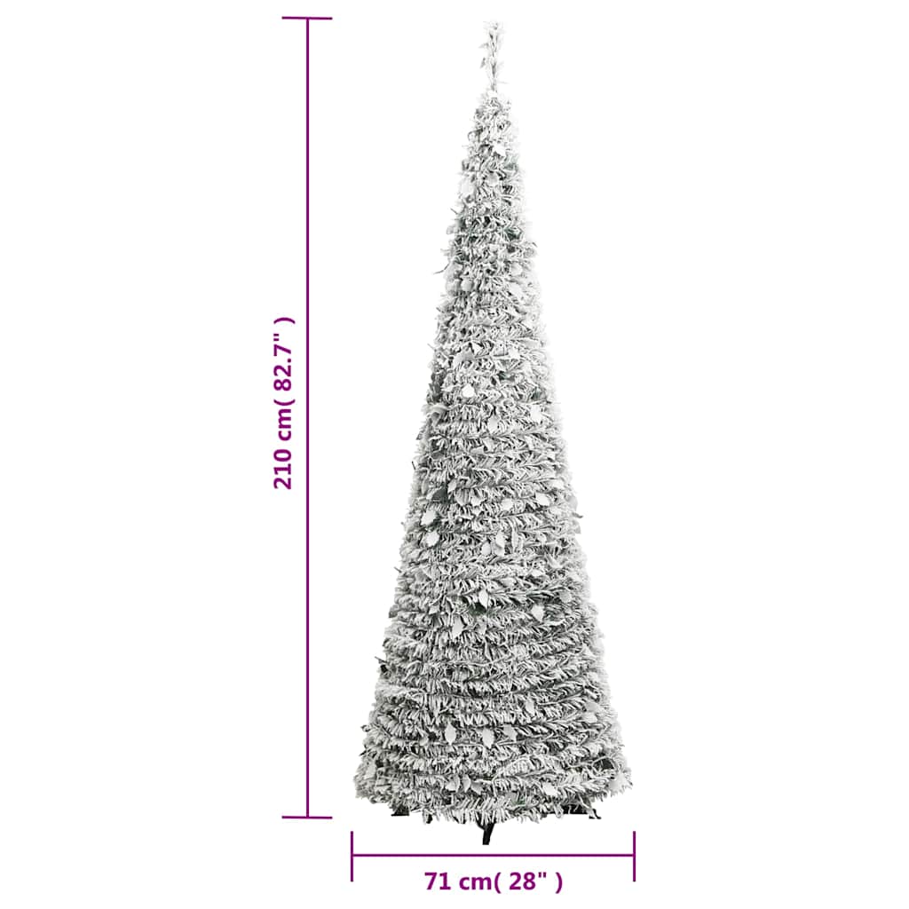 8720845472511_g_en_hd_8 vidaXL Artificial Christmas Tree Pop-up Flocked Snow 200 LEDs 210 cm - Image 9