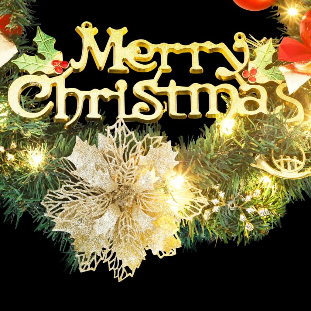 8720845472580_g_en_hd_2 vidaXL Christmas Wreath with 35 LEDs Green 60 cm - Image 3