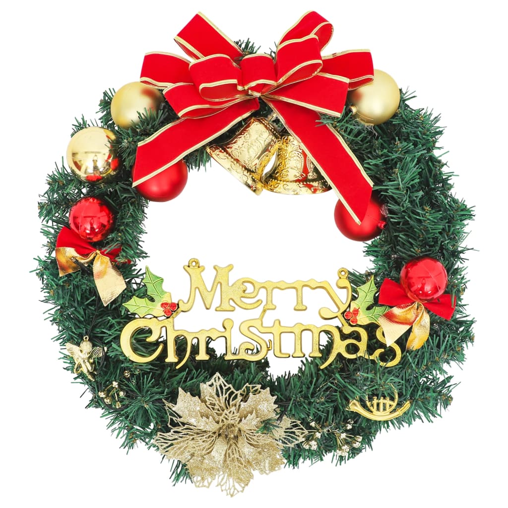 8720845472580_g_en_hd_4 vidaXL Christmas Wreath with 35 LEDs Green 60 cm - Image 5